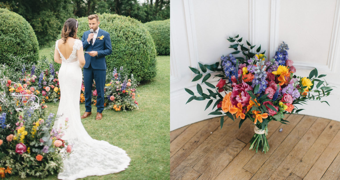 art floral, bouquet de mariée, fleuriste, mariage, bouquet coloré, design floral, floral designer