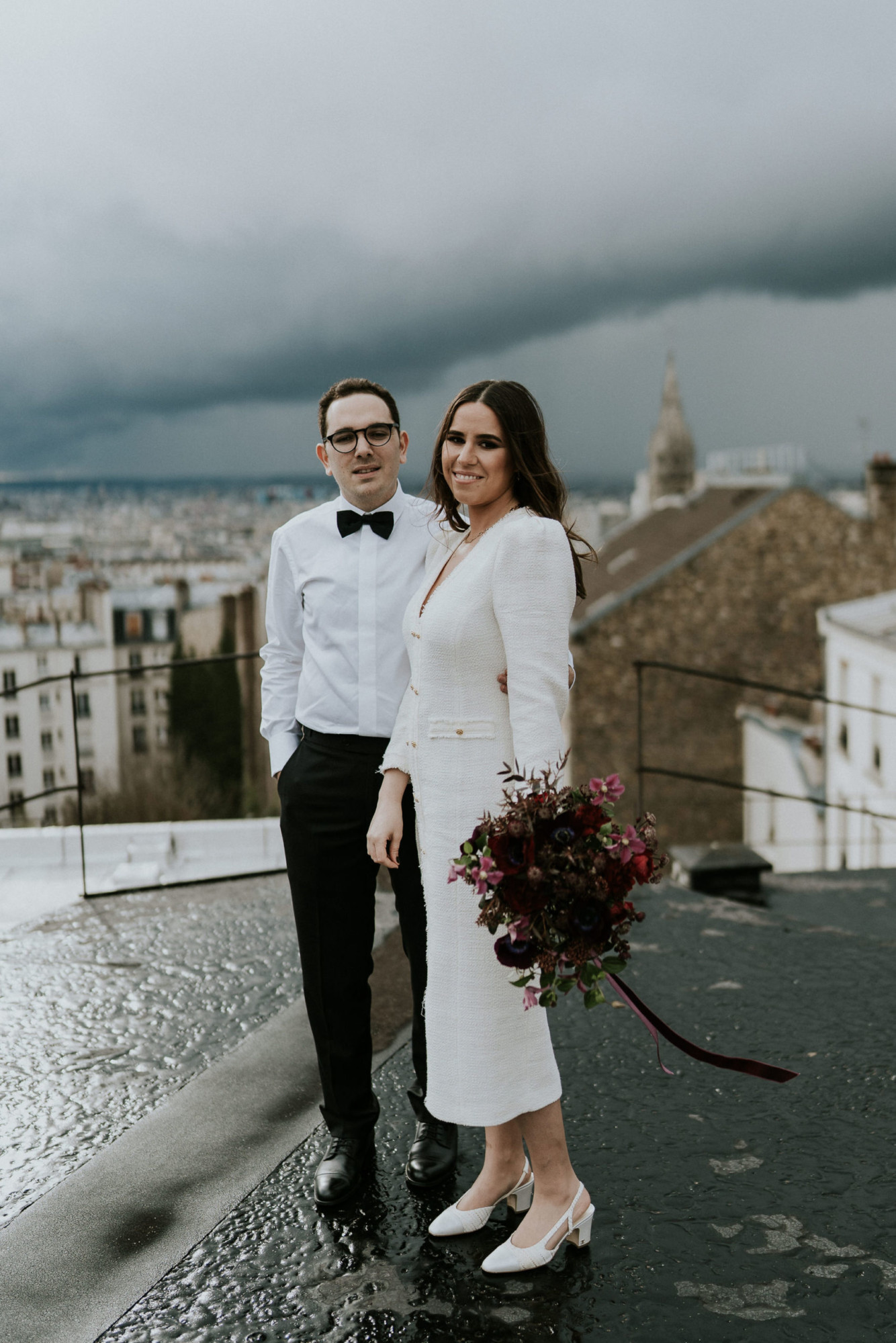 Mariage sur les toits de Paris
