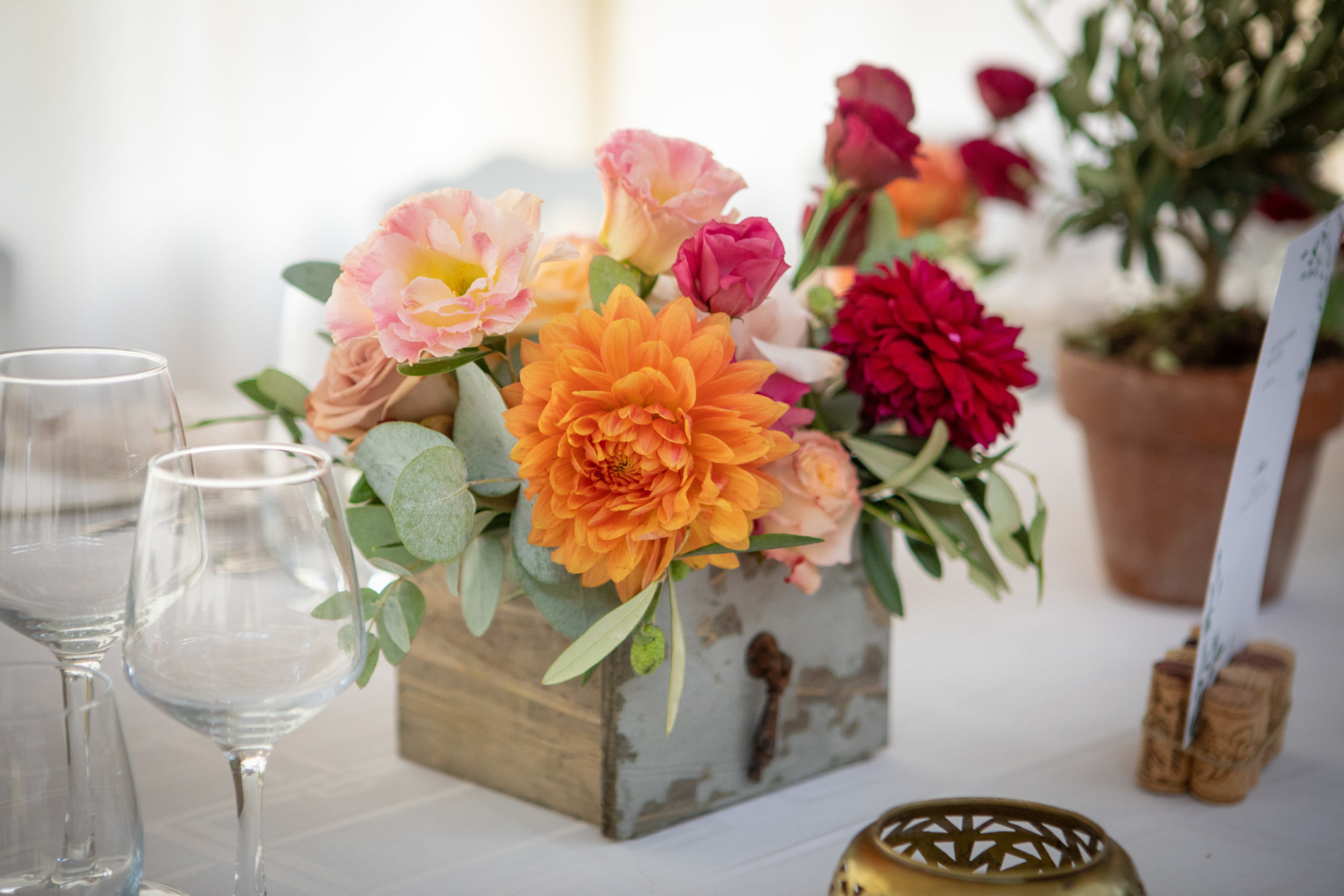 centre table, fleur mariage, fleuriste mariage
