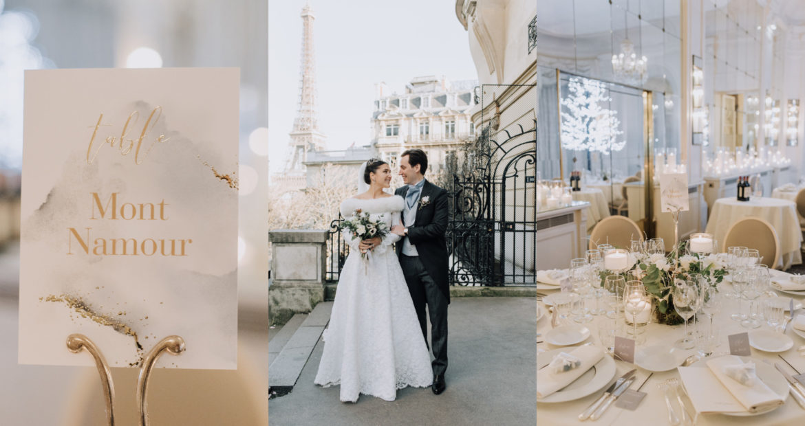 Mariage hiver, Paris, Mariage hivernal, mariage luxe, mariage raffiné, décoratrice mariage paris, mariage chic