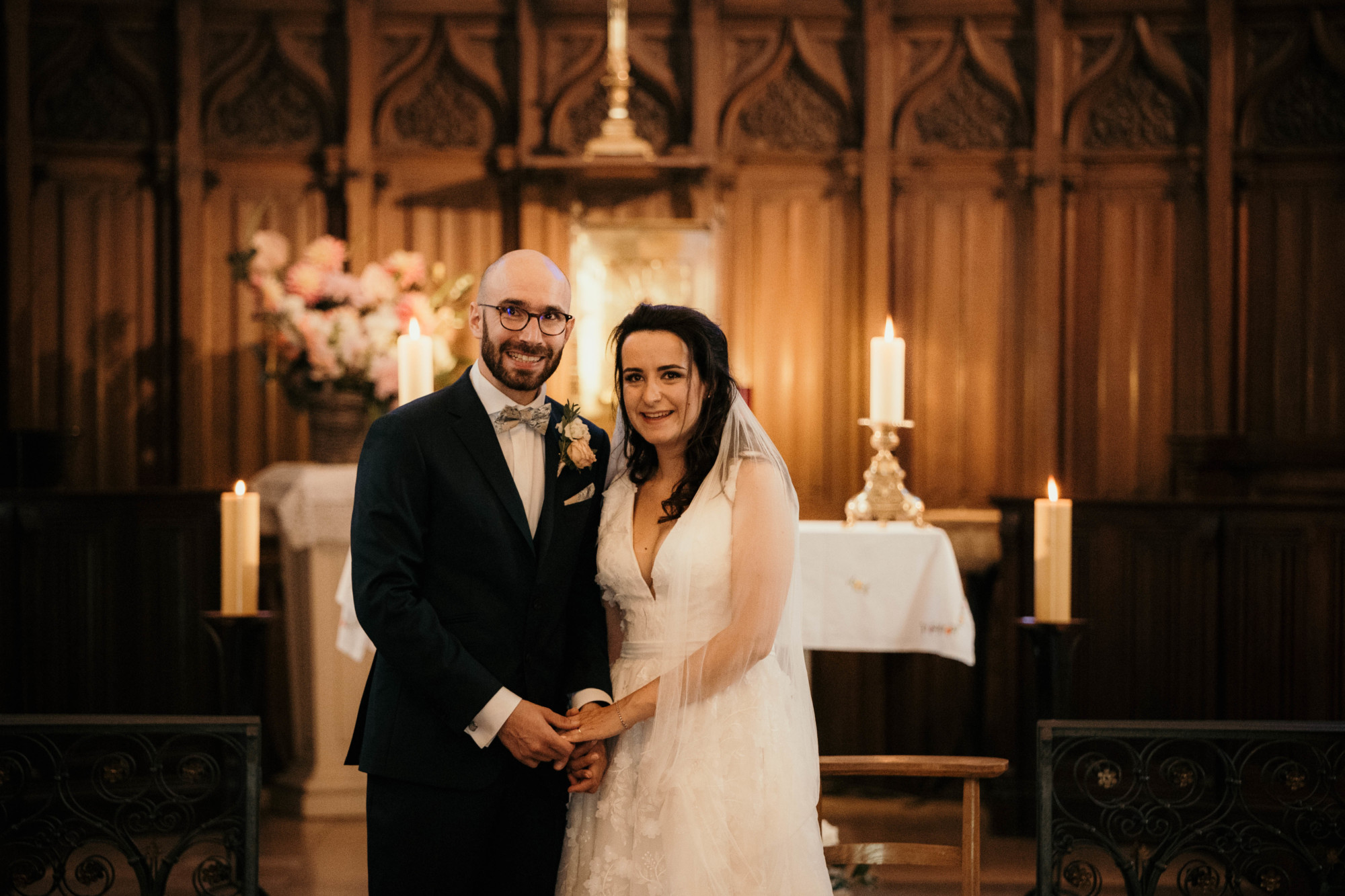 les mariés, mariage église