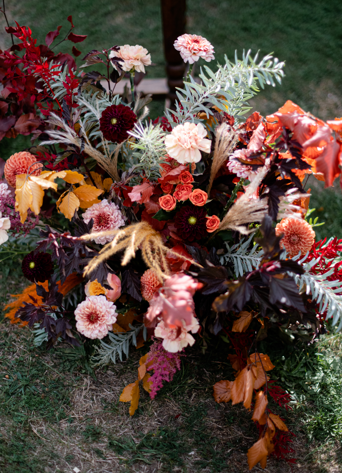 fleurs, automne, cérémonie mariage, fleuriste de mariage, compostions florales, floral designer,