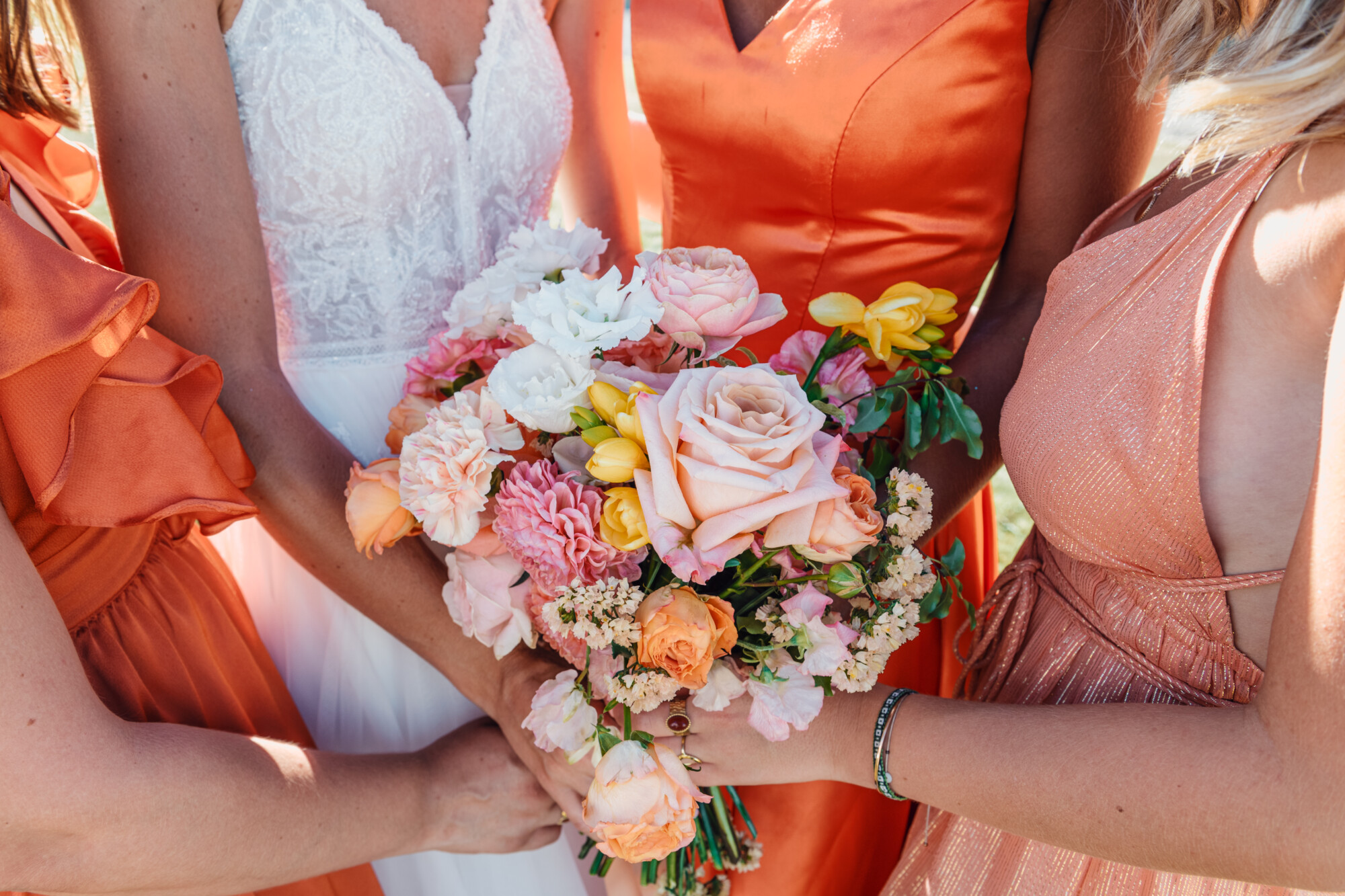 bouquet de mariée coloré