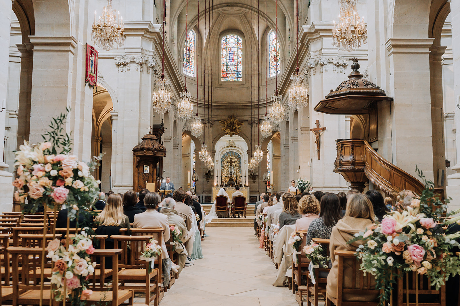 wedding designer, floral designer, mariage religieux, mariage cathédrale