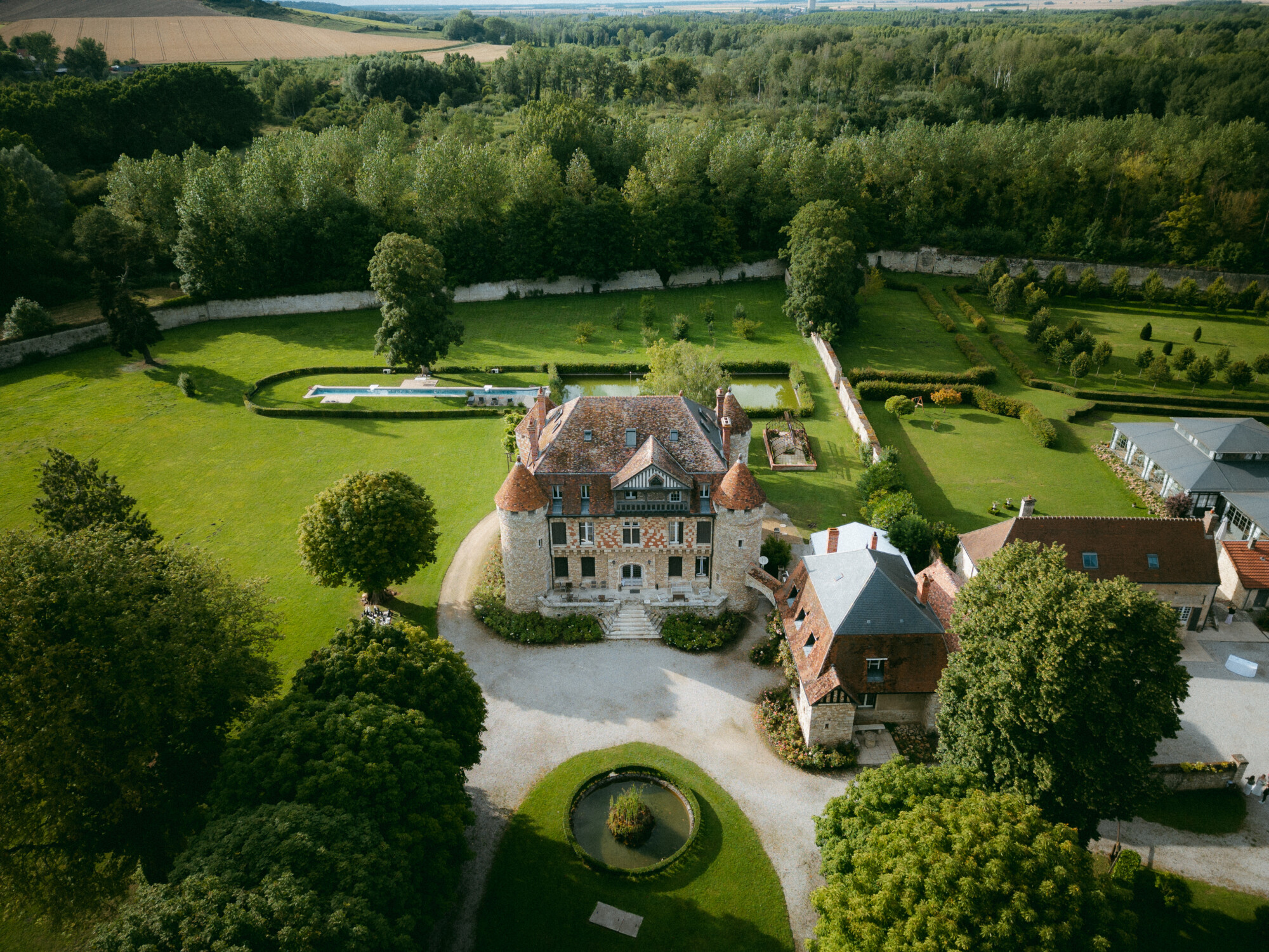 chateau de la trye, decoration de mariage