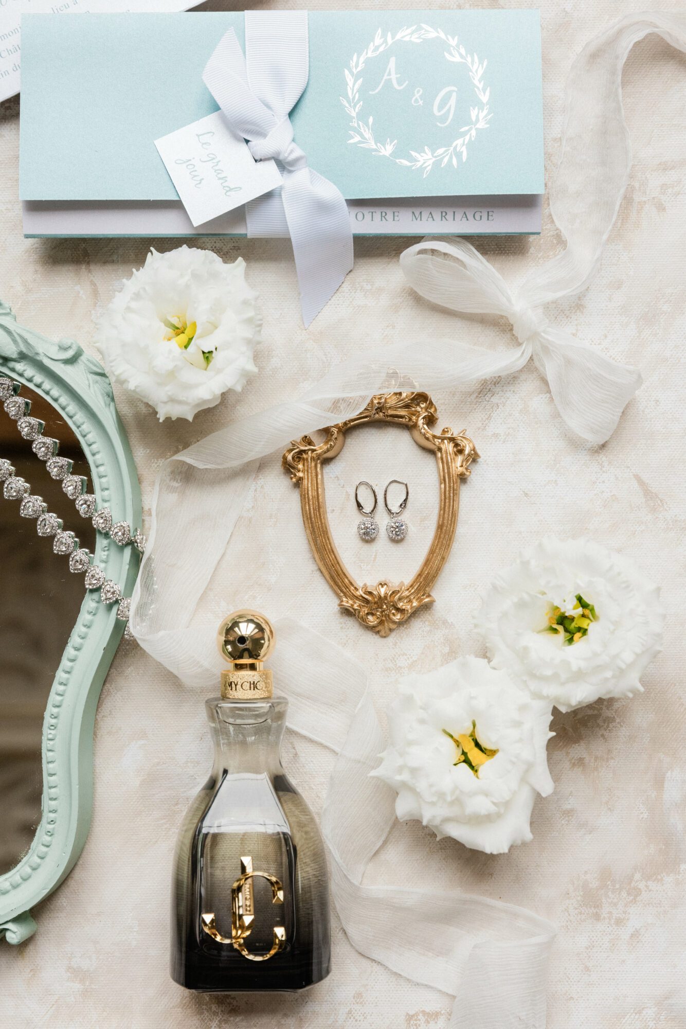 wedding vows, luxury wedding, flatlay, papeterie